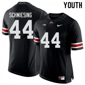 NCAA Ohio State Buckeyes Youth #44 Ben Schmiesing Black Nike Football College Jersey NSW0145MR